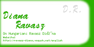 diana ravasz business card